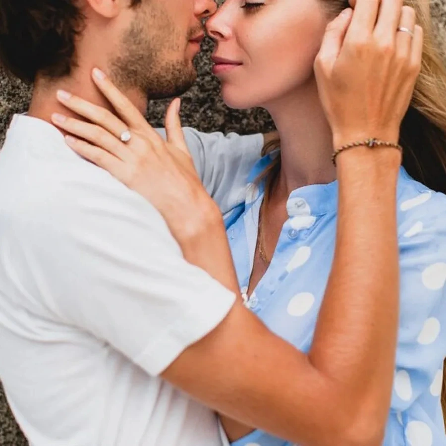 Man feeling attractive and confident with his partner